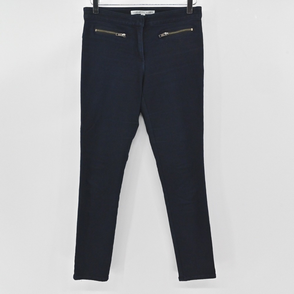 VERONICA BEARD Womens Jeans Size 4 Dark Wash Mid Rise Skinny Stretch Zip Pockets